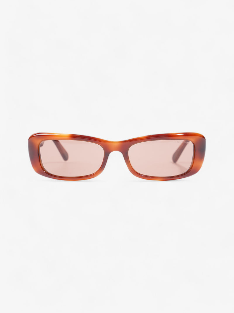  Moncler Minuit Sunglasses Red Havana / Brown Acetate 135mm