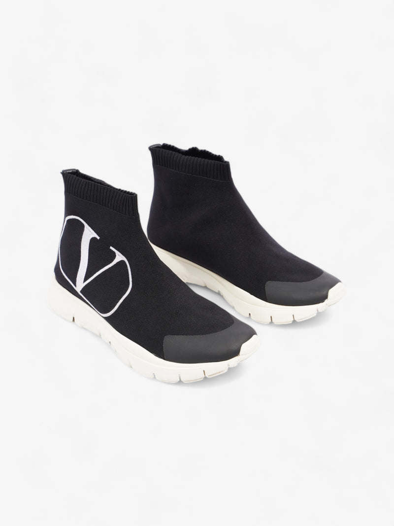  Valentino Vlogo Sneakers Black / White Cotton EU 39 UK 6