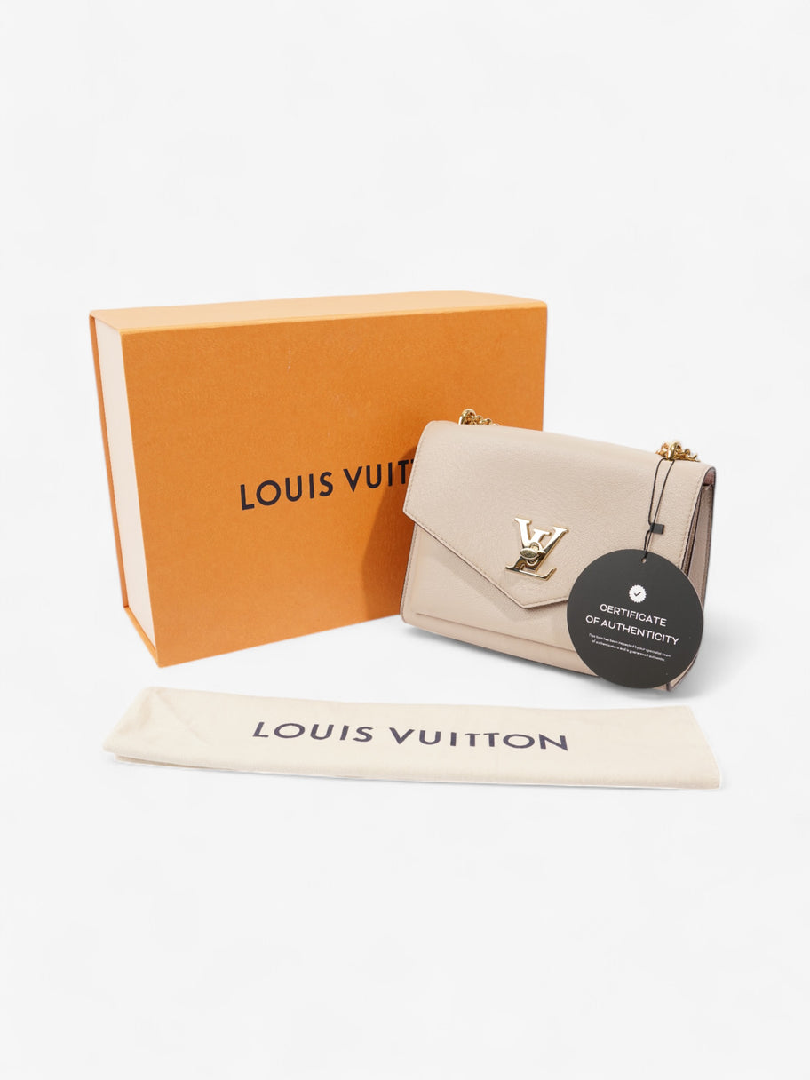 Louis Vuitton Mylockme Greige Calfskin Leather BB Image 11