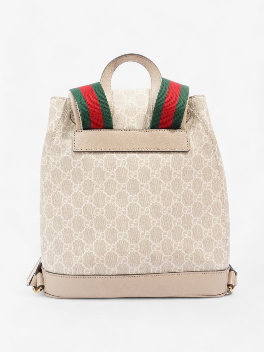 Gucci Interlocking G Backpack Beige And White GG Supreme Coated Canvas Small Image 4