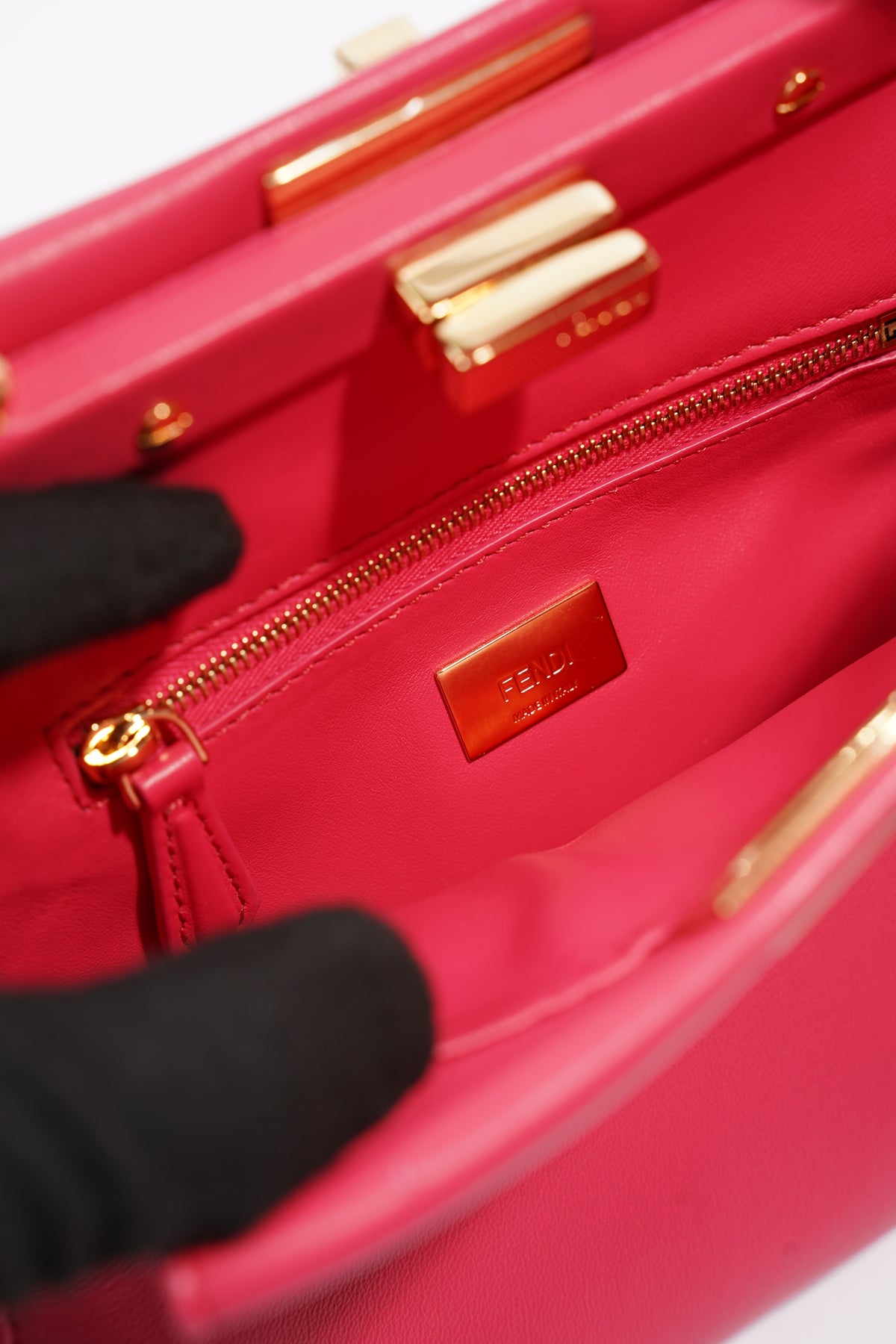 Fendi peekaboo mini outlet red