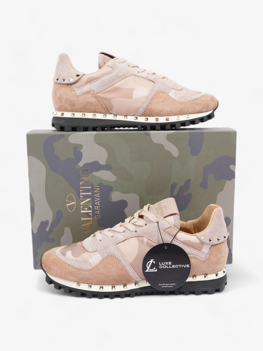 Pink camo valentino trainers best sale