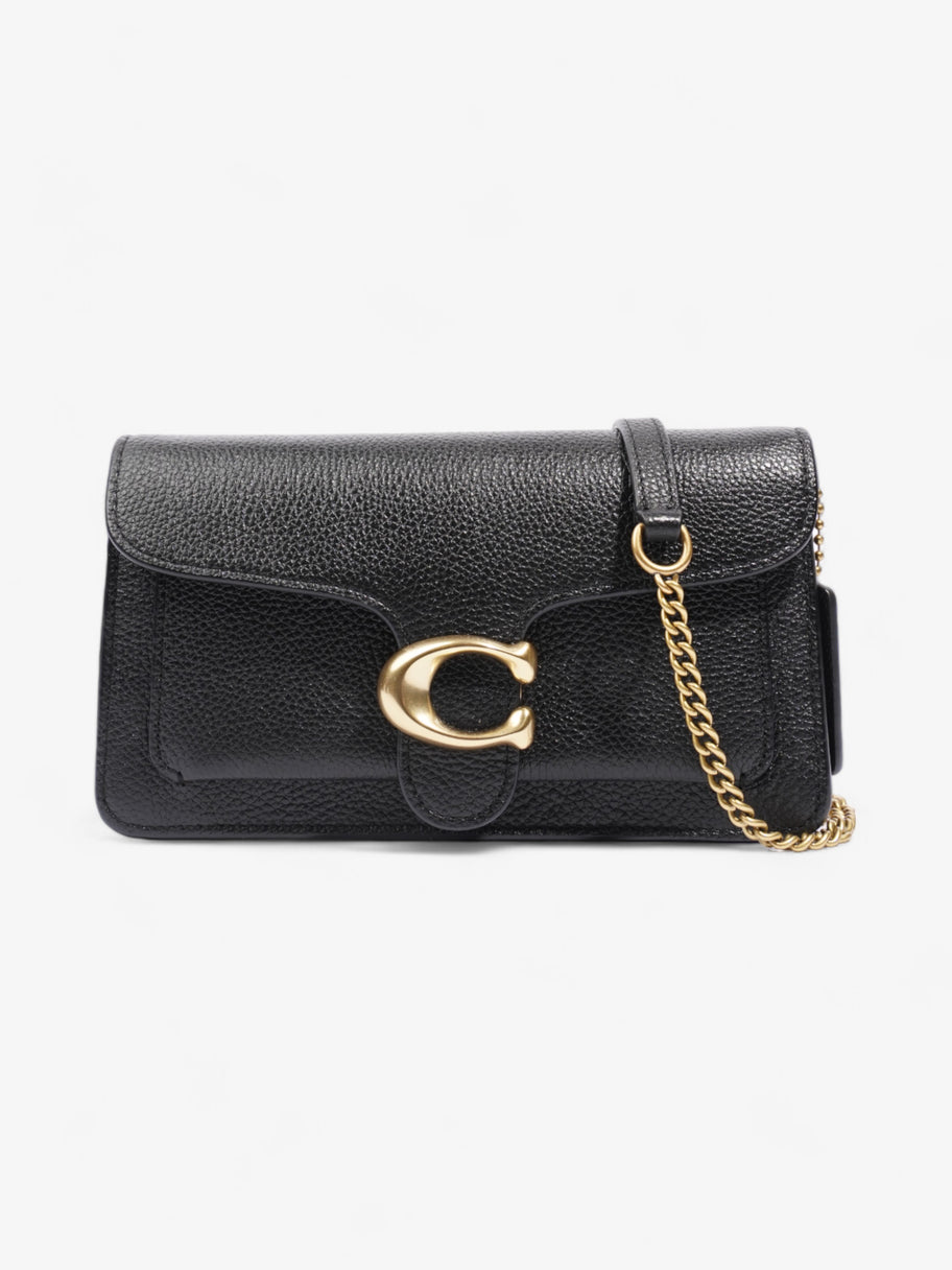 Coach Tabby Chain Clutch Black Leather Image 1