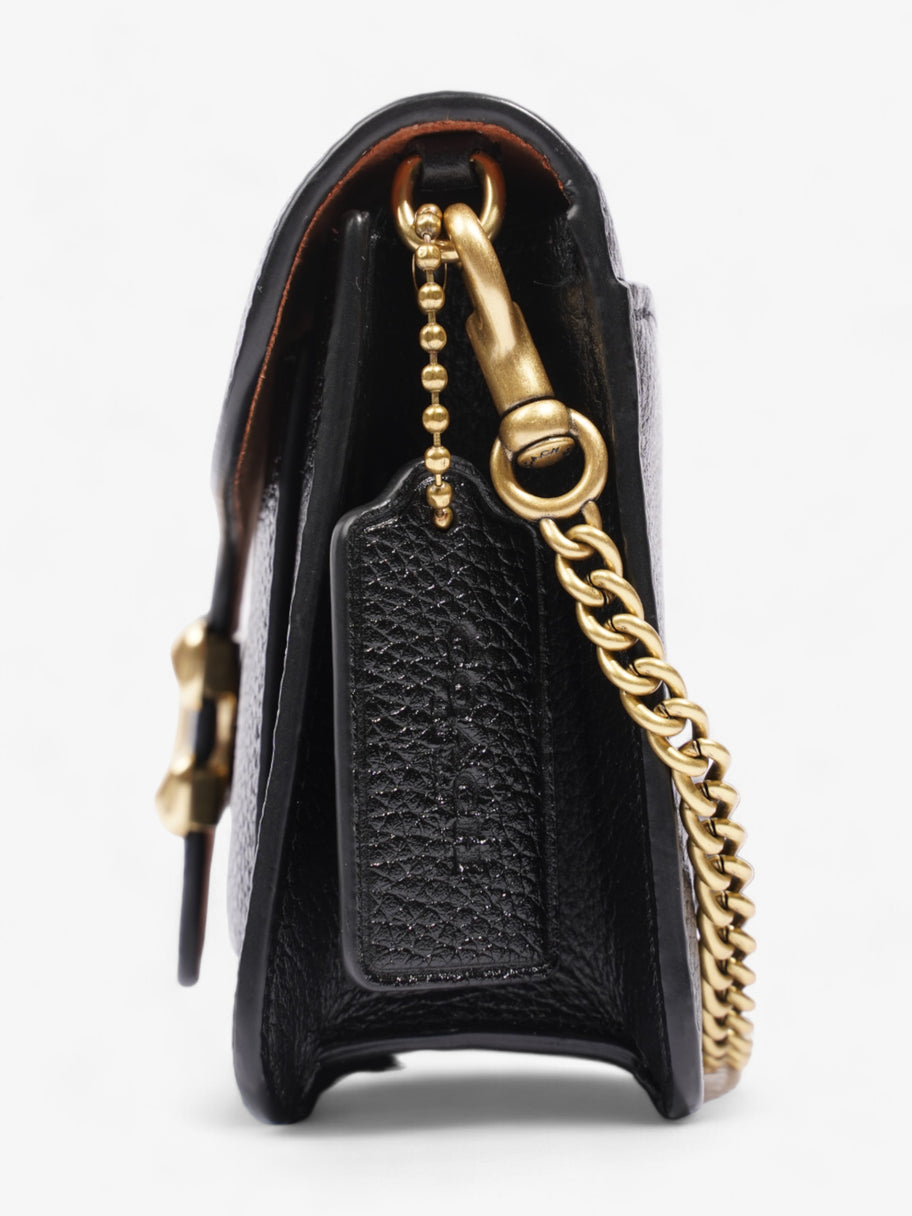 Coach Tabby Chain Clutch Black Leather Image 3