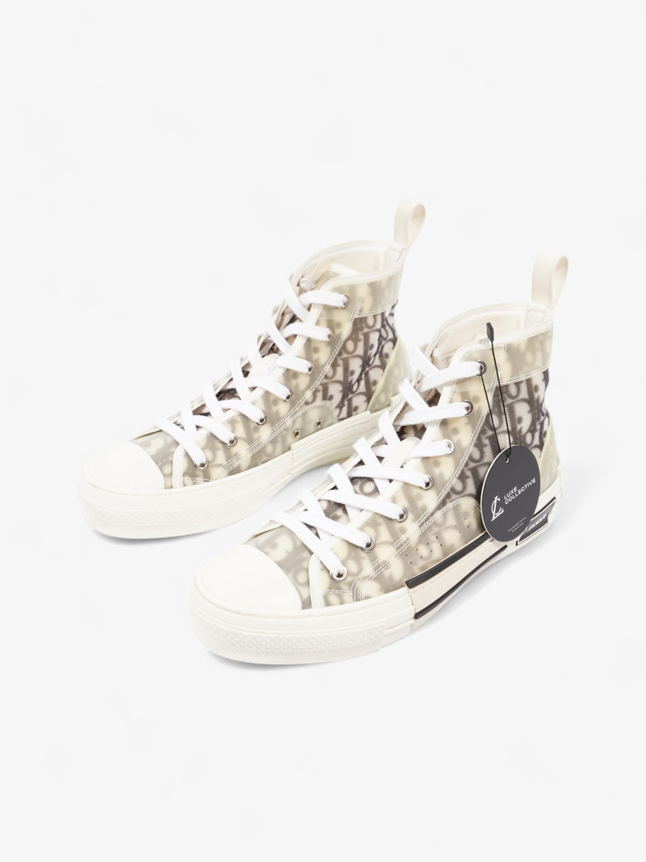 Christian Dior B23 High Top  White / Grey Oblique  Mesh EU 40 UK 7 Image 10