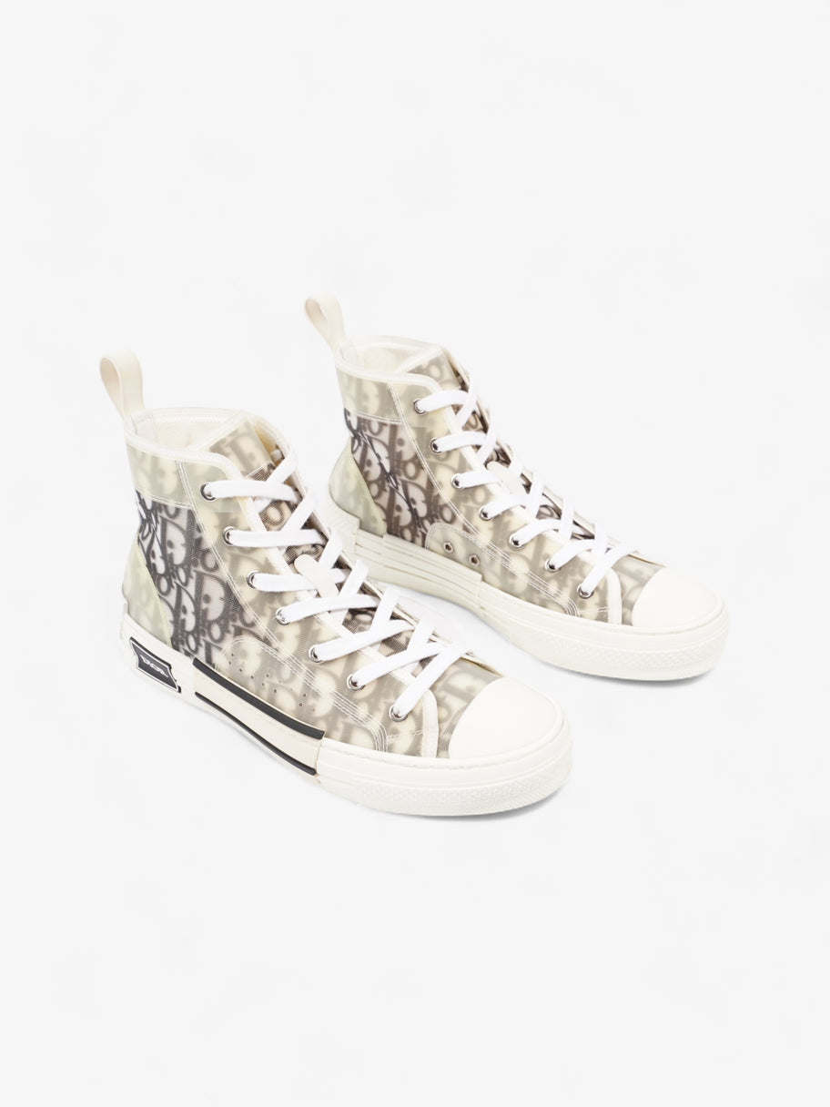 Christian Dior B23 High Top  White / Grey Oblique  Mesh EU 40 UK 7 Image 2