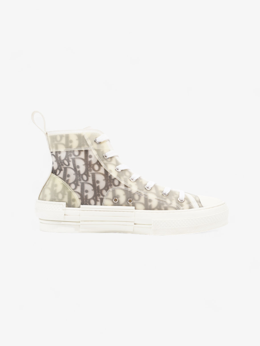 Christian Dior B23 High Top  White / Grey Oblique  Mesh EU 40 UK 7 Image 4