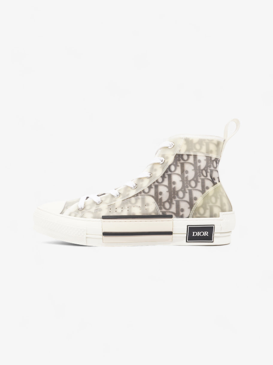 Christian Dior B23 High Top  White / Grey Oblique  Mesh EU 40 UK 7 Image 5