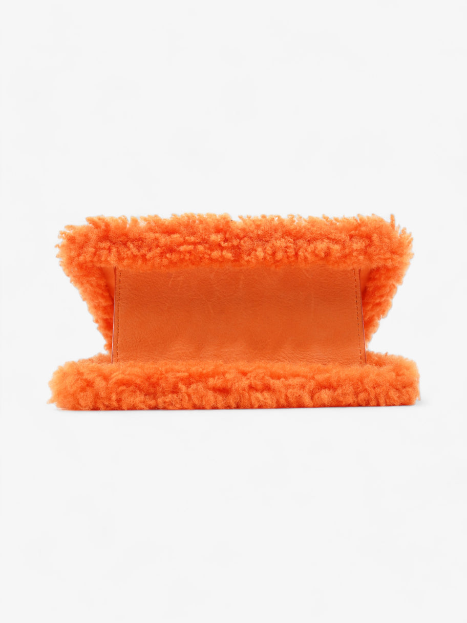 Jacquemus Le Chiquito Moyen Orange Shearling Image 6