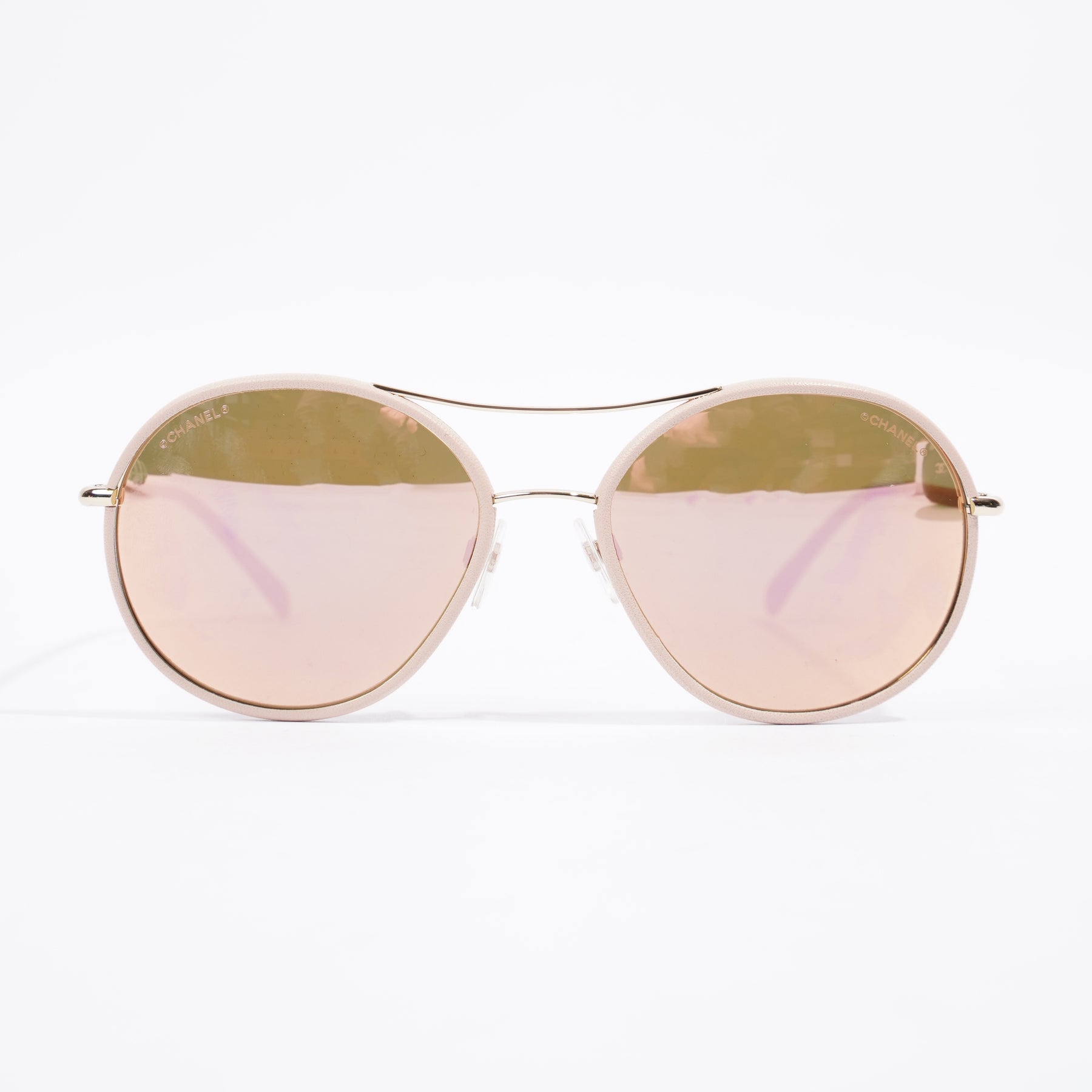 Chanel aviator sales sunglasses pink