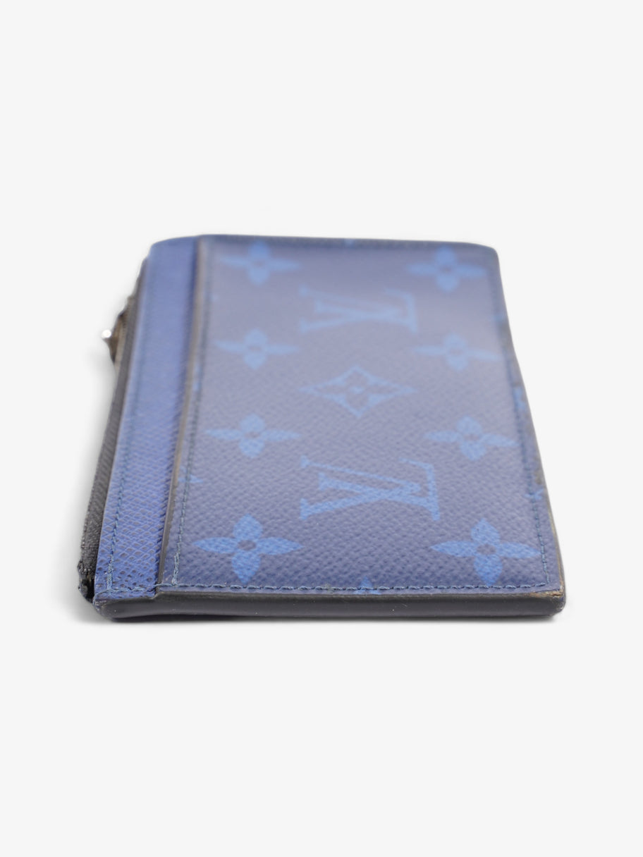 Louis Vuitton Coin Card Holder Navy Blue Leather Image 4