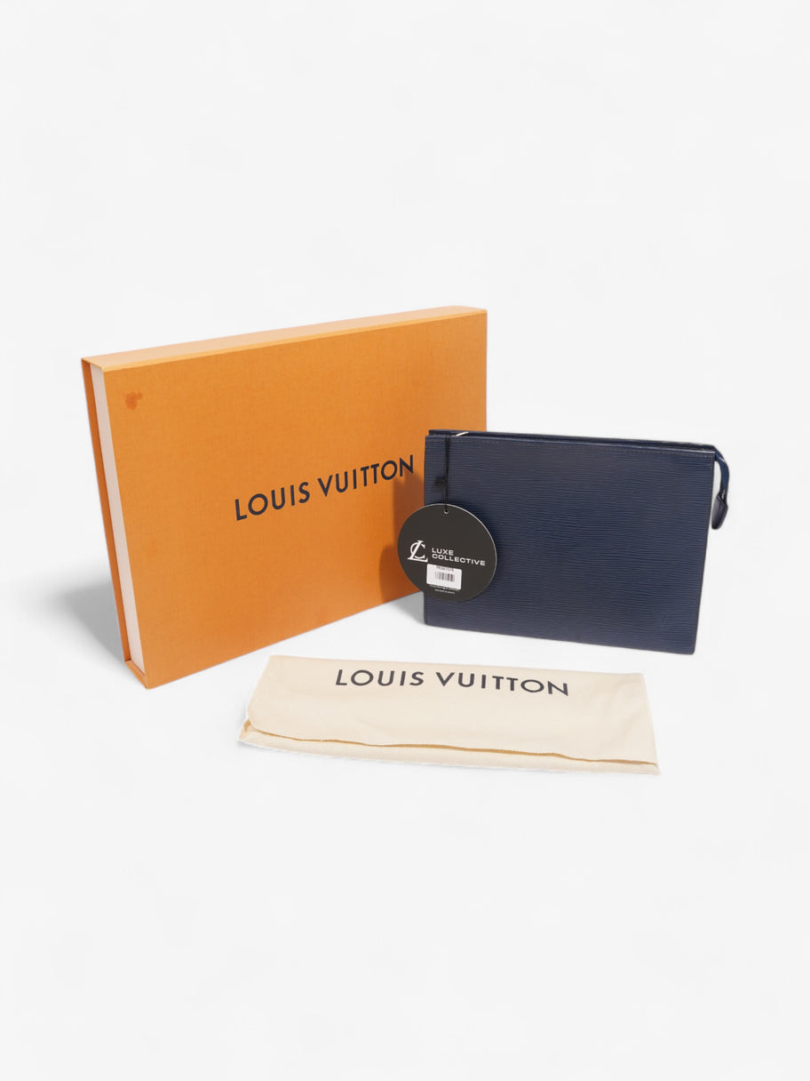 Louis Vuitton Toiletry Pouch Navy Blue Epi Leather 26 Image 9