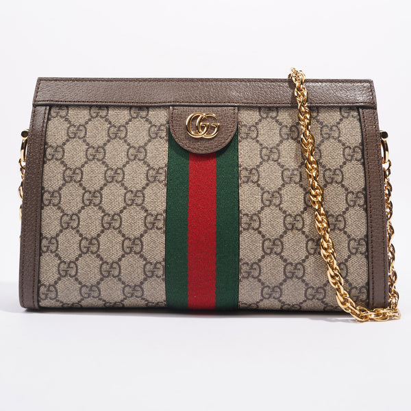 Gucci ophidia gg supreme canvas flap wallet on chain hot sale