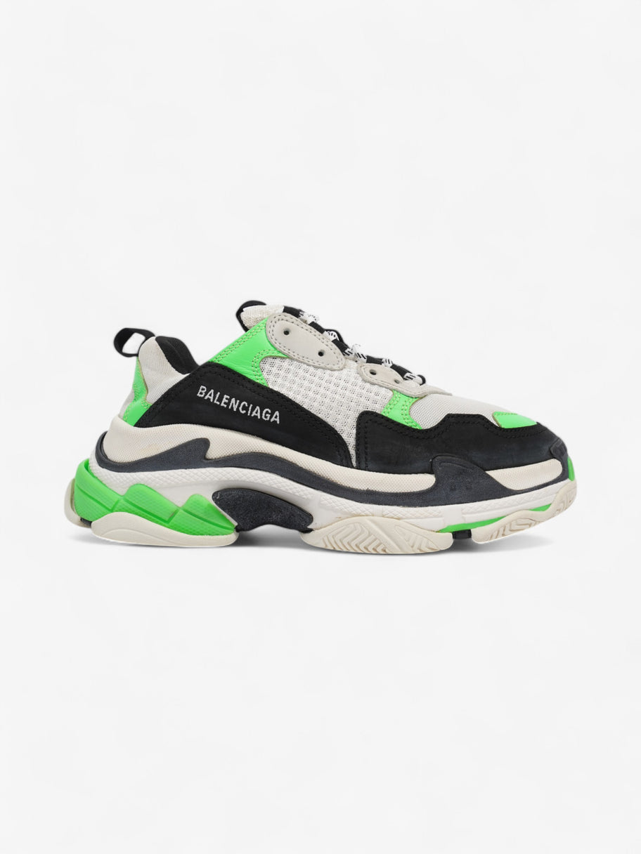 Balenciaga Triple S White Green Black Mesh EU 39 UK 6 Luxe Collective