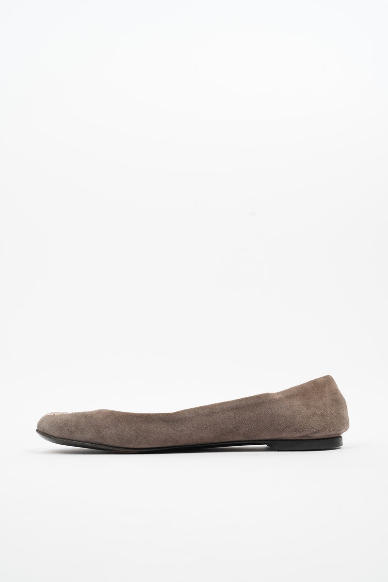  Flats Grey Suede EU 37.5 UK 4.5