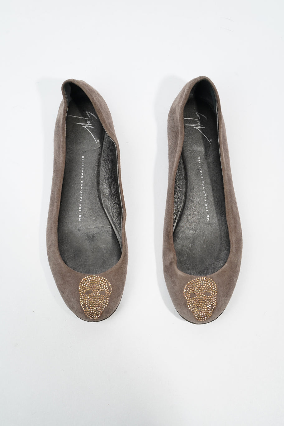 Giuseppe Zanotti Flats Grey Suede EU 37.5 UK 4.5 Image 4