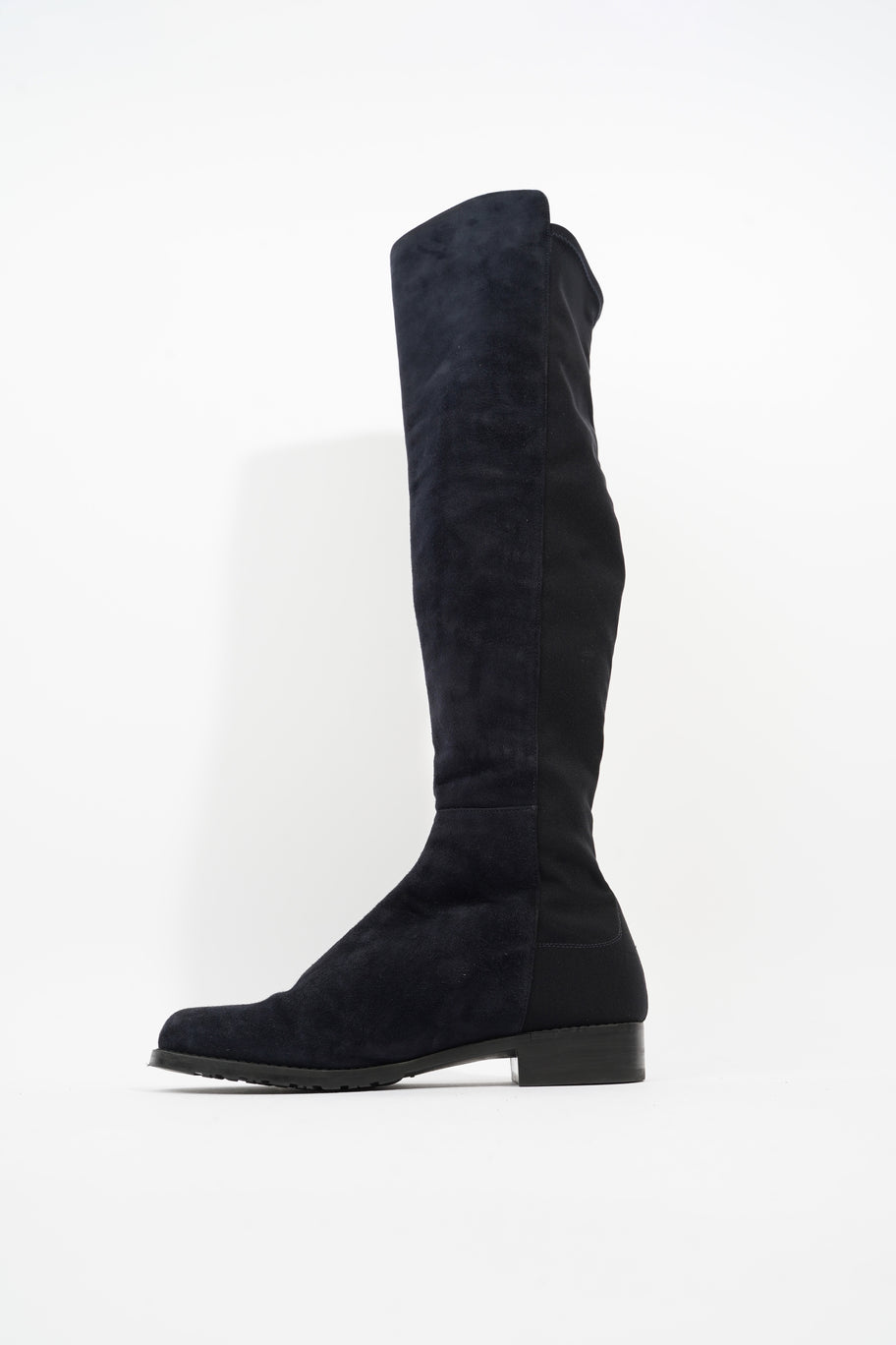 Knee High Boot Navy Suede EU 37.5 UK 4.5 Image 3