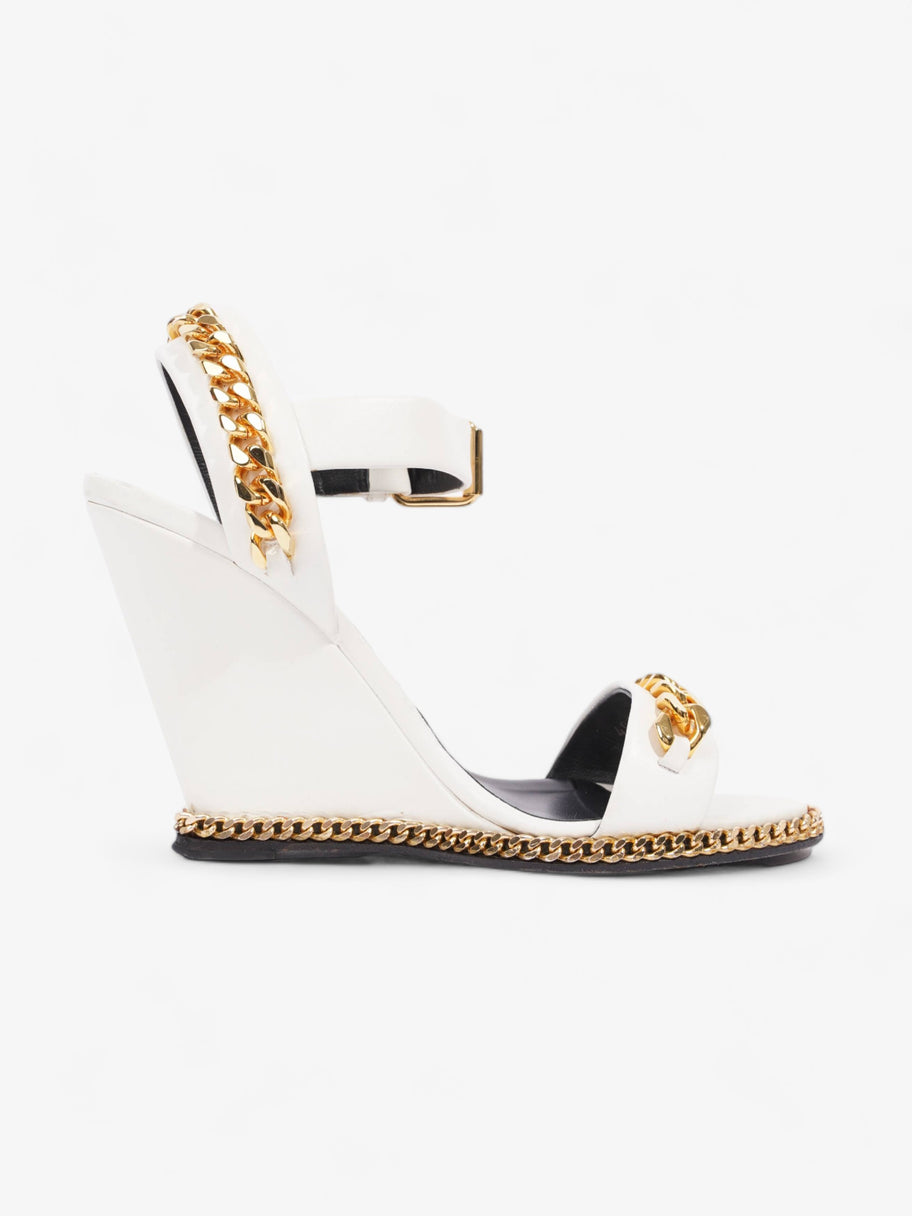 Giuseppe Zanotti Wedge White / Gold Leather EU 37.5 UK 4.5 Image 3