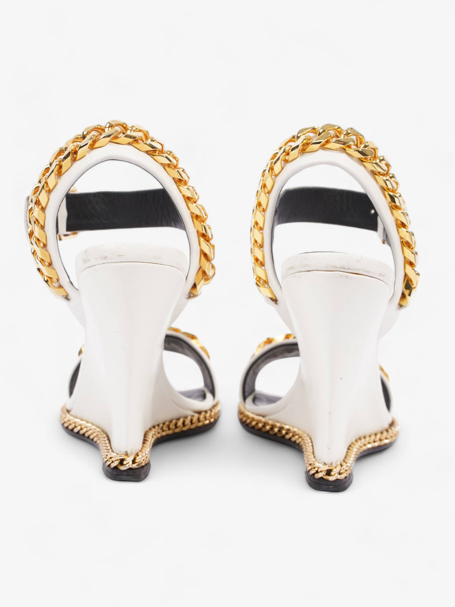 Giuseppe Zanotti Wedge White / Gold Leather EU 37.5 UK 4.5 Image 6