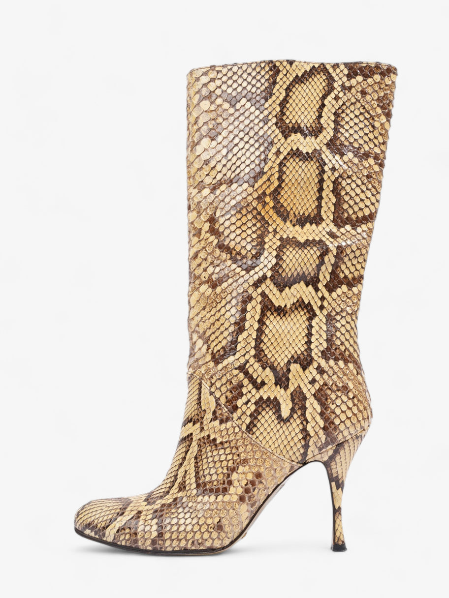 Boots Gold / Brown Python EU 39 UK 6 Image 5