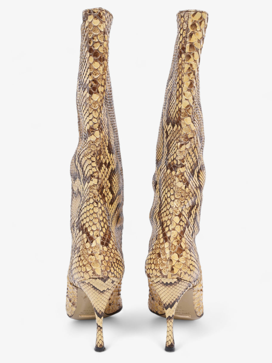 Boots Gold / Brown Python EU 39 UK 6 Image 6