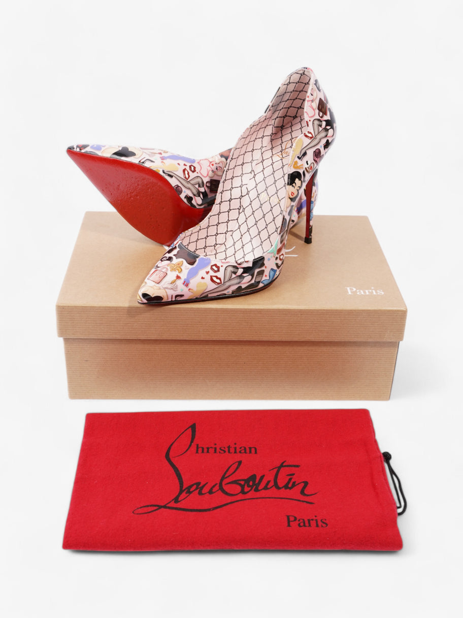 Christian Louboutin Hot chick 100 Pink / Multicolour Patent Leather EU 37.5 UK 4.5 Image 10