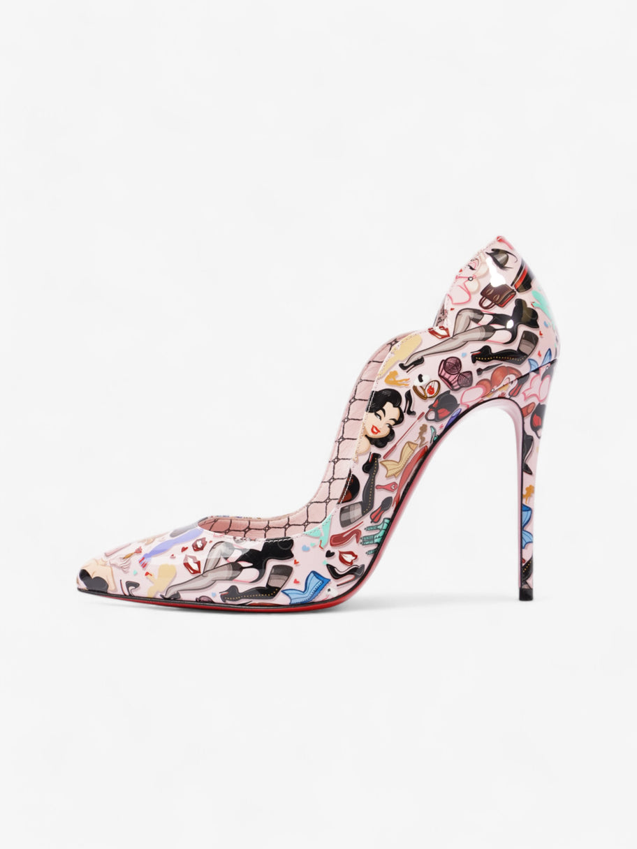 Christian Louboutin Hot chick 100 Pink / Multicolour Patent Leather EU 37.5 UK 4.5 Image 5