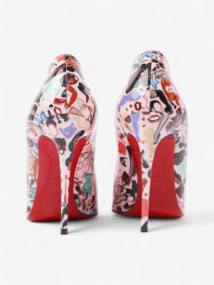 Christian Louboutin Hot chick 100 Pink / Multicolour Patent Leather EU 37.5 UK 4.5 Image 6