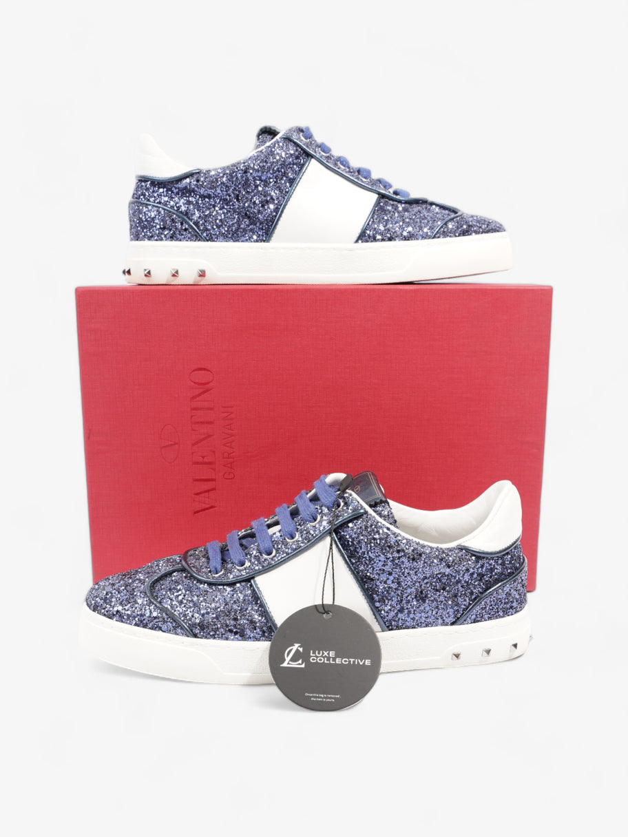 Valentino Fly Sneaker Blue / White Glitter EU 38 UK 5 Image 10