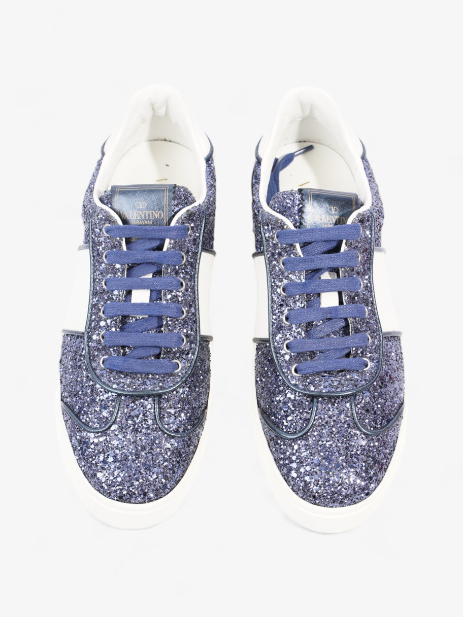 Valentino Fly Sneaker Blue / White Glitter EU 38 UK 5 Image 8