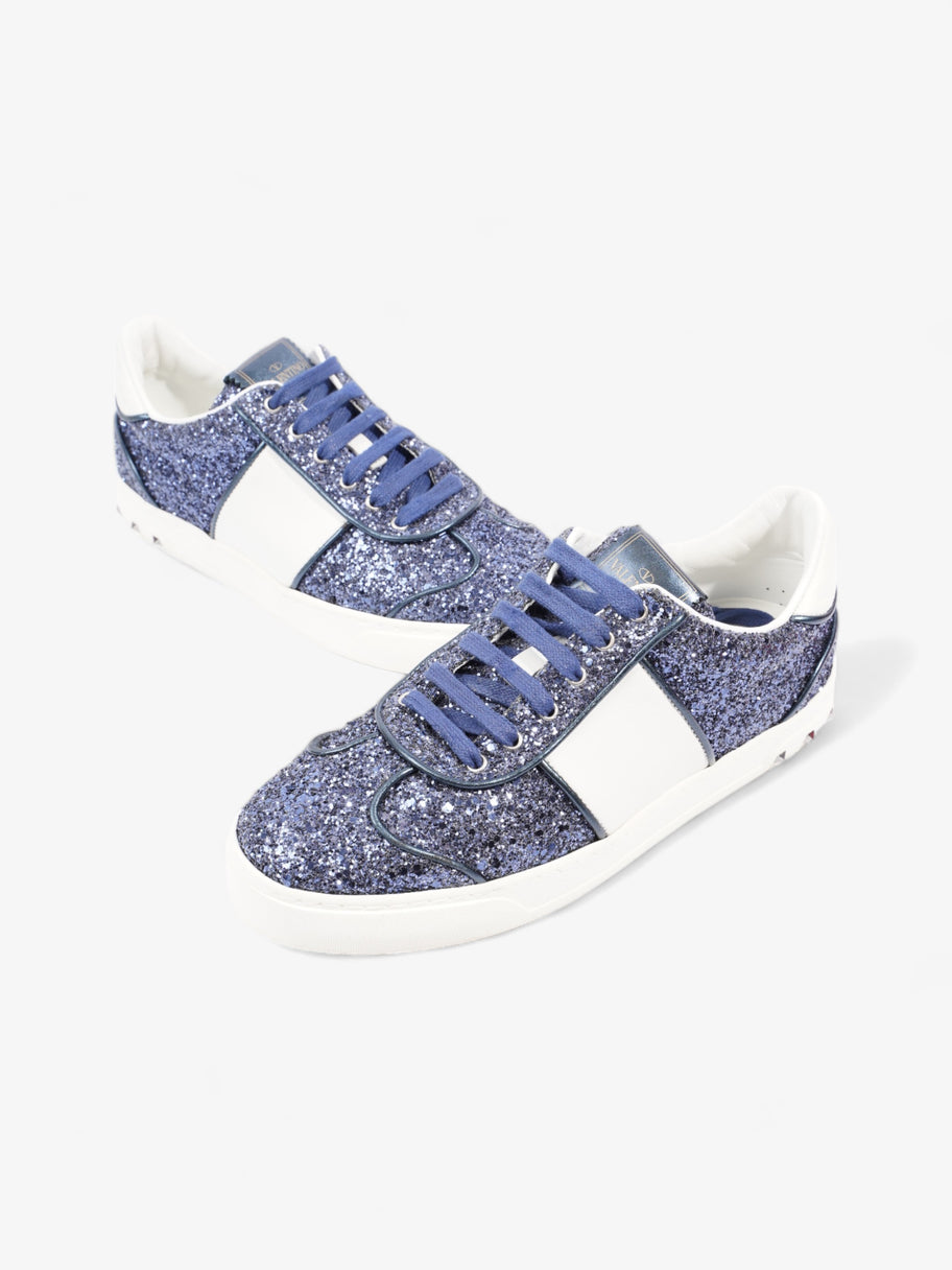 Valentino Fly Sneaker Blue / White Glitter EU 38 UK 5 Image 9