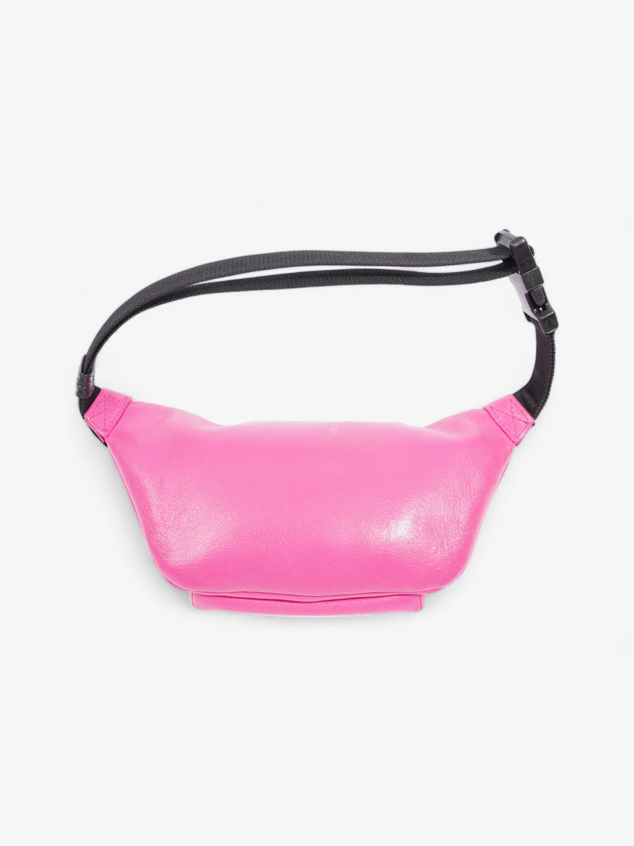 Balenciaga Everyday Waist Bag Neon Pink Black Leather Luxe Collective