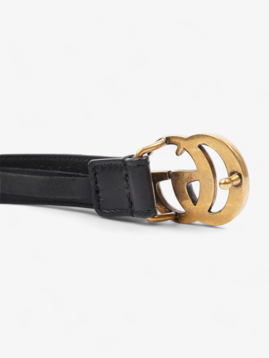 Gucci GG Marmont Thin Belt Black Leather 95cm / 38