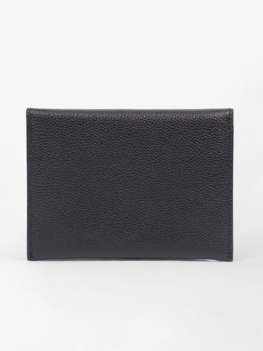 Jimmy Choo Logo Fold Pouch Black Leather Image 4