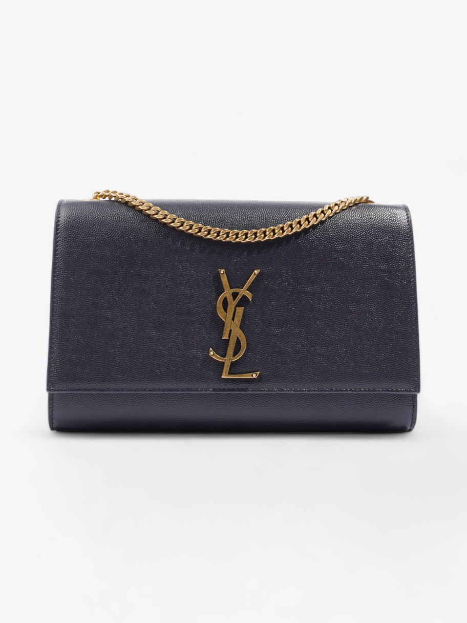 Saint Laurent Kate Navy Blue Leather Medium Image 1