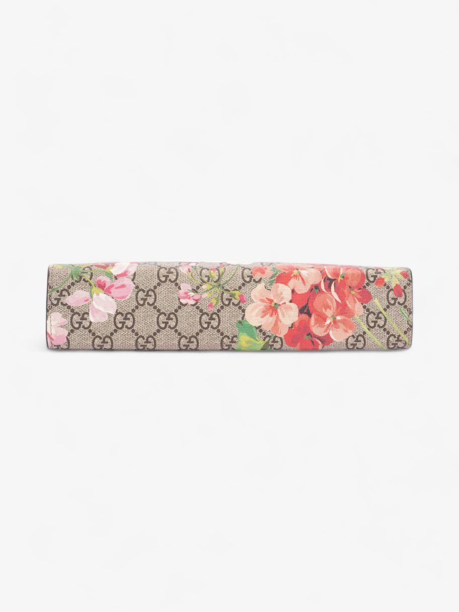 GG Blooms Cosmetic Pouch Beige And Ebony GG Supreme Pink Coated Canv Luxe Collective