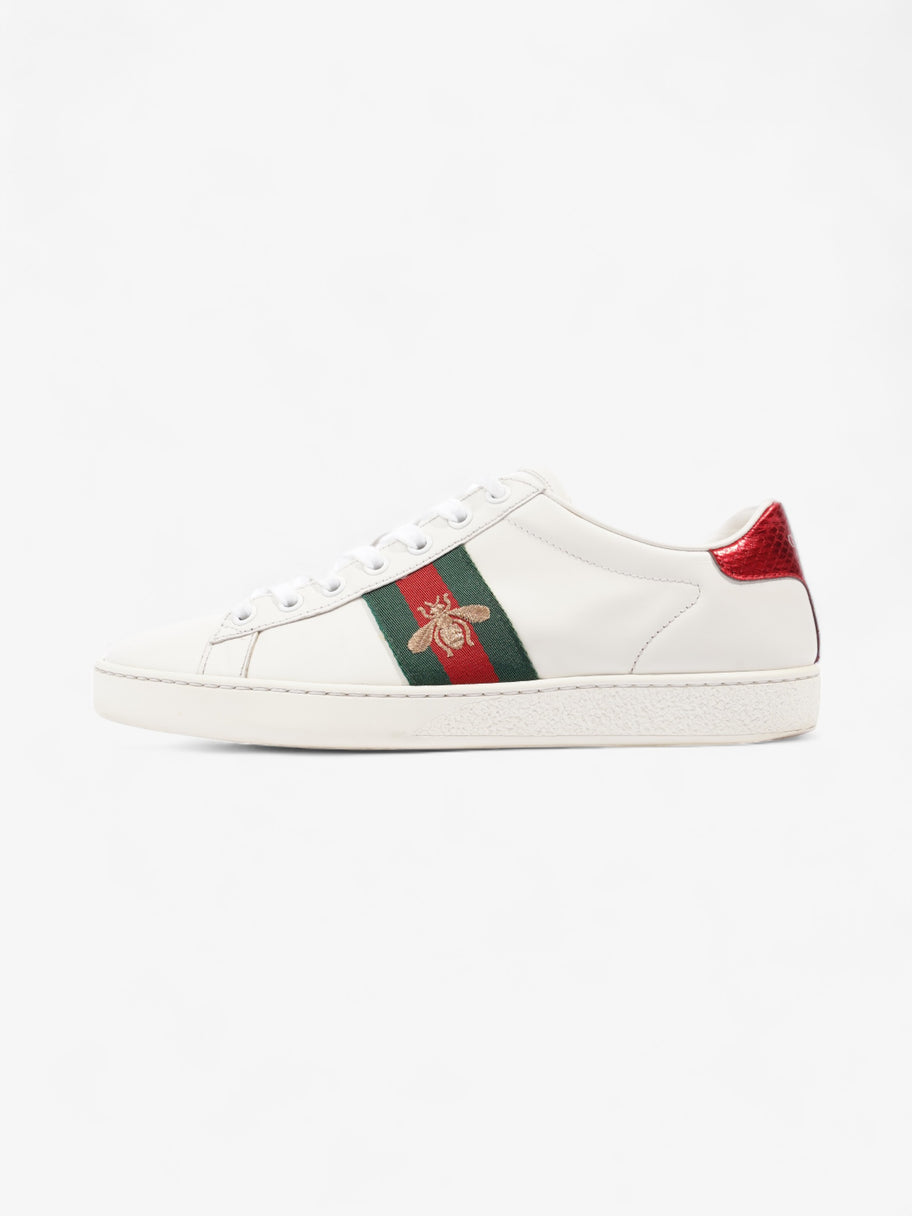 Ace Bee Embroidered Sneakers White / Green / Red Leather EU 37.5 UK 4.5 Image 5