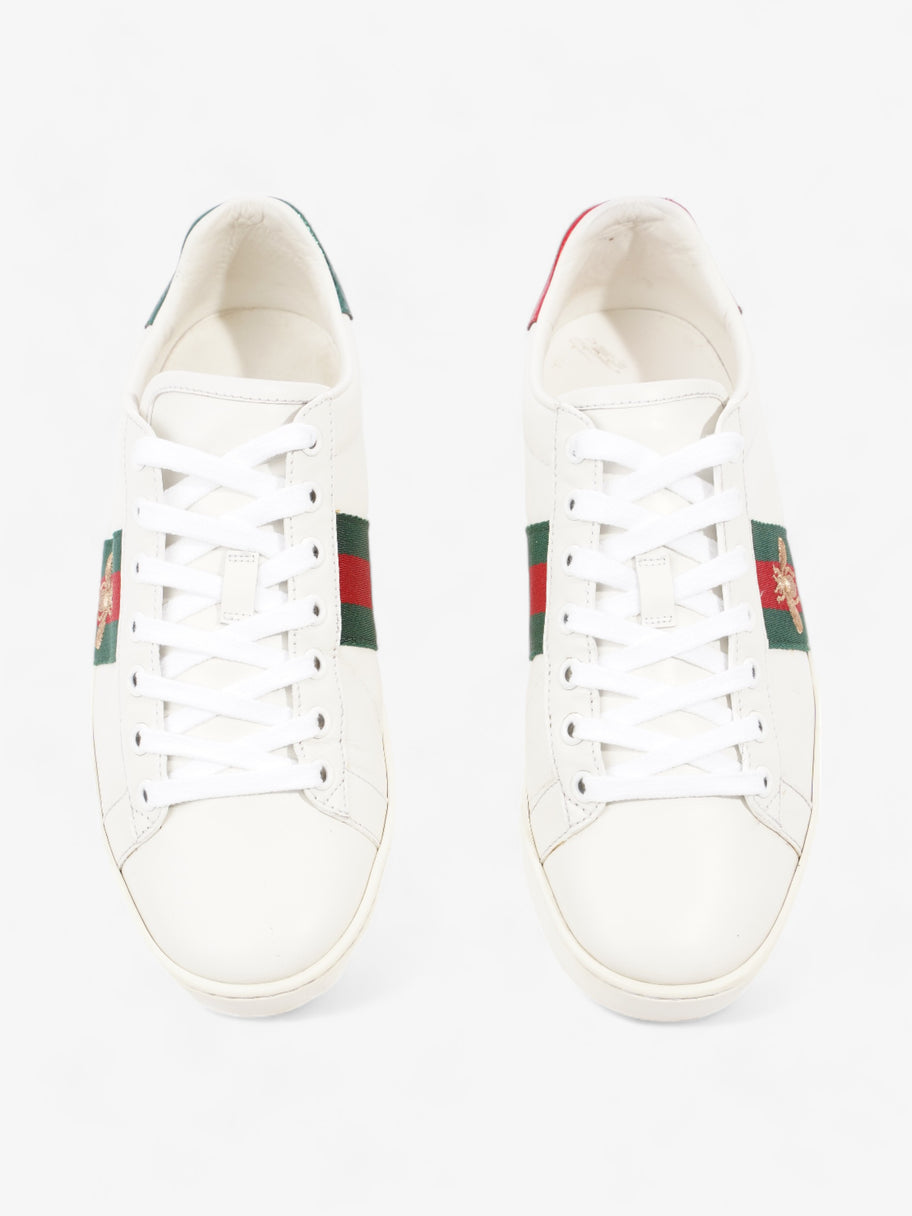 Ace Bee Embroidered Sneakers White / Green / Red Leather EU 37.5 UK 4.5 Image 8