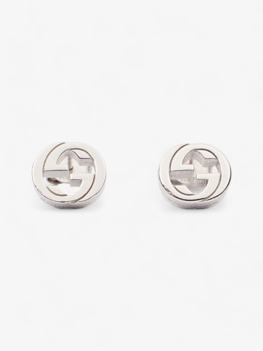 Gucci Interlocking Earrings Silver Silver Sterling Image 1