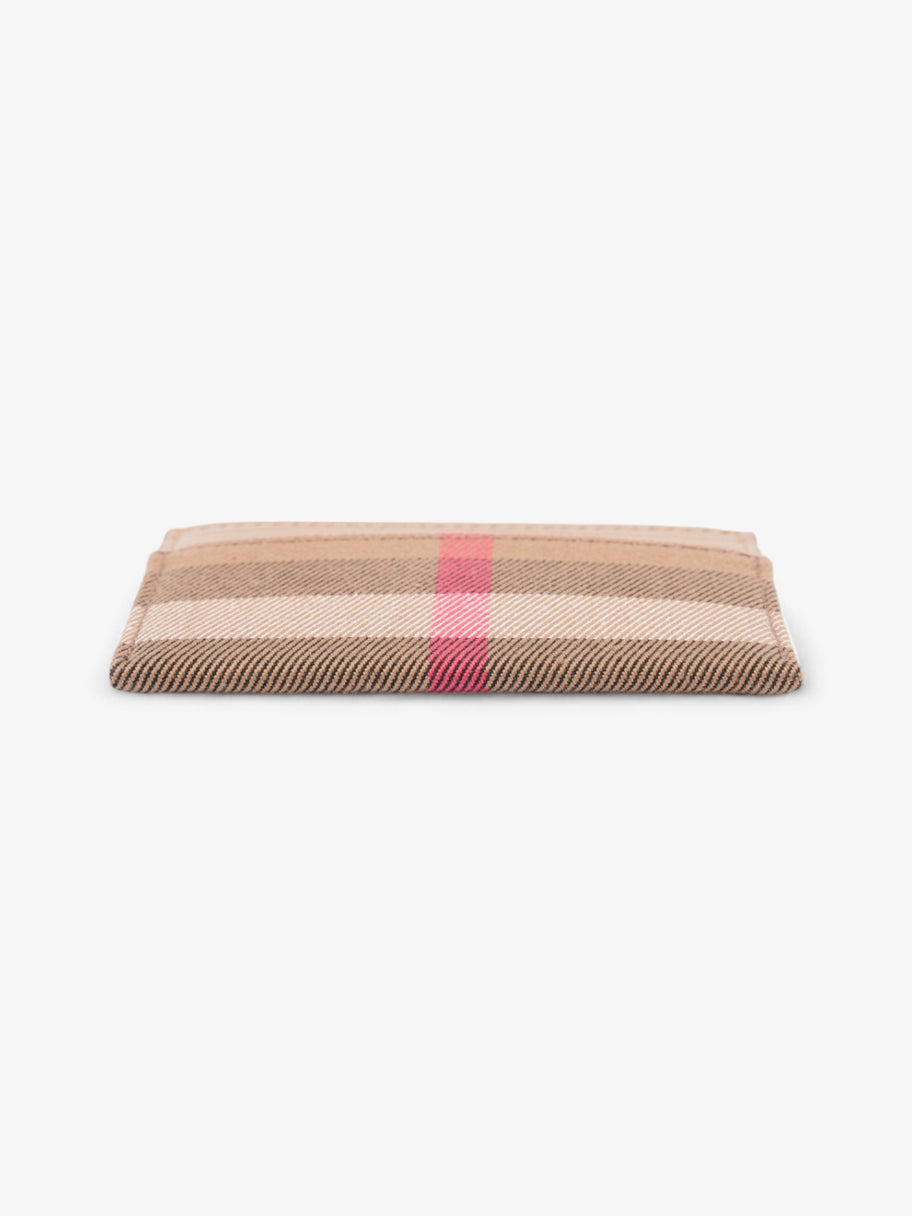 Burberry Check Card Case Chestnut Brown / House Check Cotton Image 5