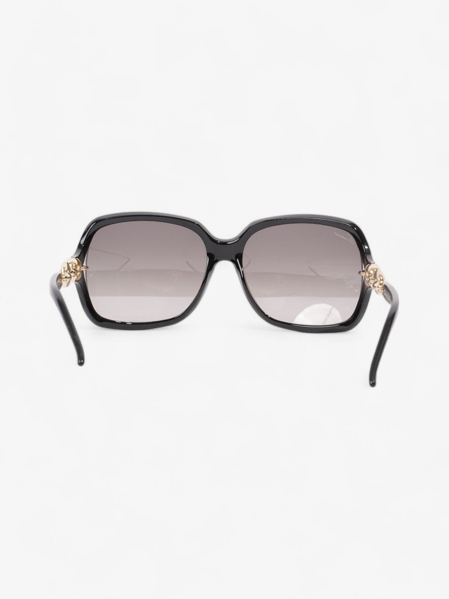 Gucci Chain Sunglasses Black / Gold Acetate 115mm Image 3