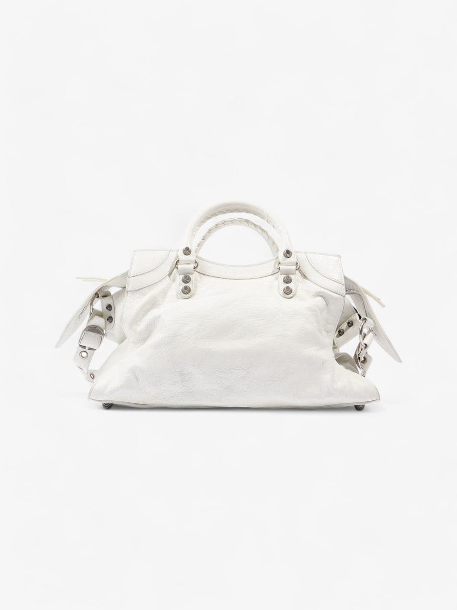 Balenciaga Le Cagole White Lambskin Leather Small Image 4