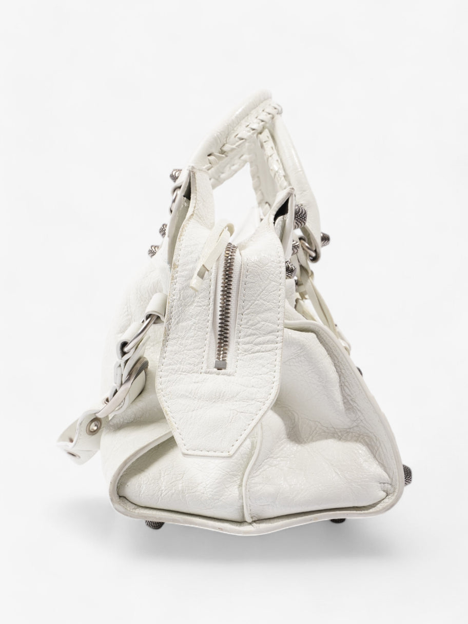 Balenciaga Le Cagole White Lambskin Leather Small Image 5