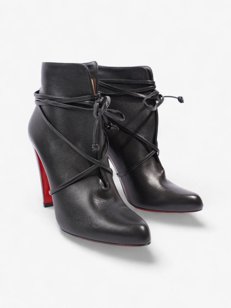 Christian Louboutin S.I.T Rain Ankle Boots 100 Black Leather EU 40 UK Luxe Collective