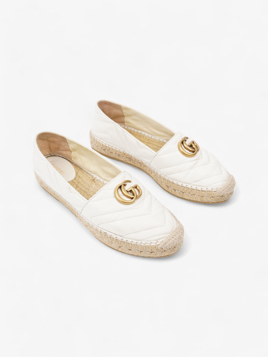 Gucci GG Marmont espadrilles White  Leather EU 38 UK 5 Image 2