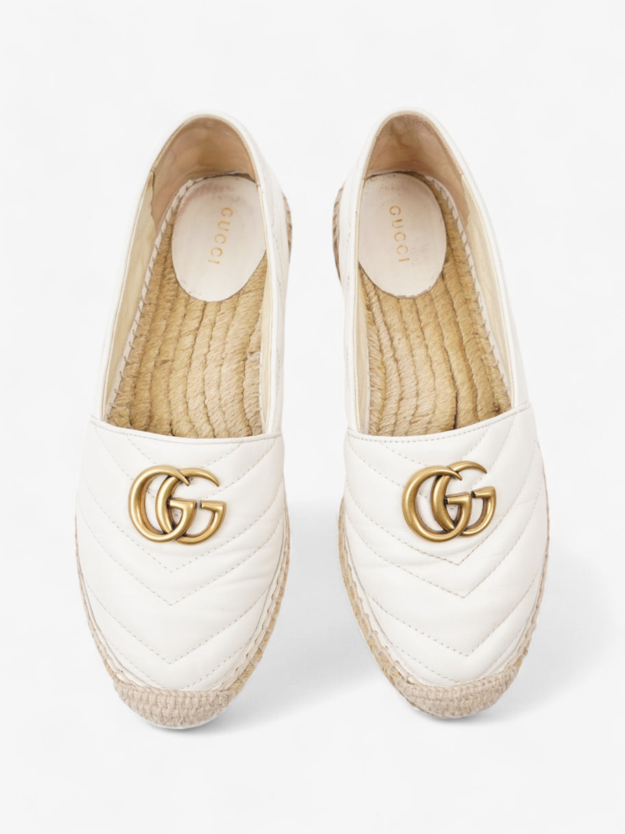 Gucci GG Marmont espadrilles White  Leather EU 38 UK 5 Image 8