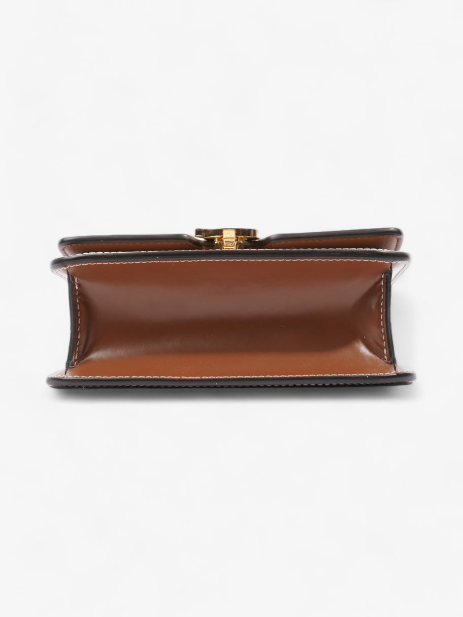 Burberry TB Bag Natural / Malt Brown Cotton Mini Image 6