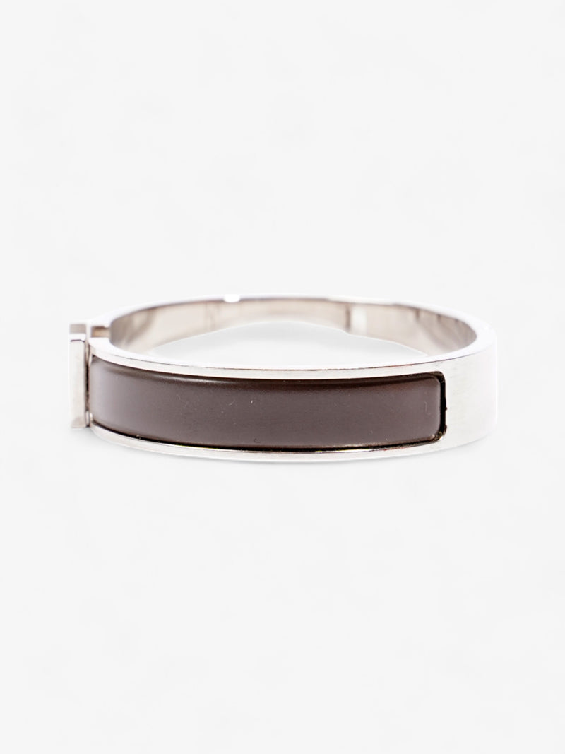  Hermes Clic H Grey / Silver Palladium GM (Circumference - 19cm)