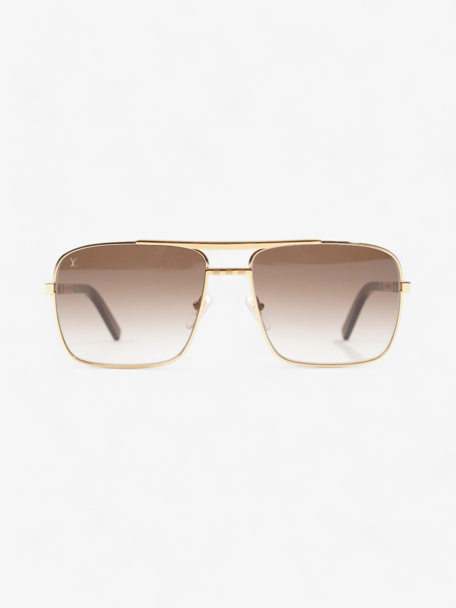 Louis Vuitton Attitude Sunglasses Gold / Brown Base Metal 140mm Image 1