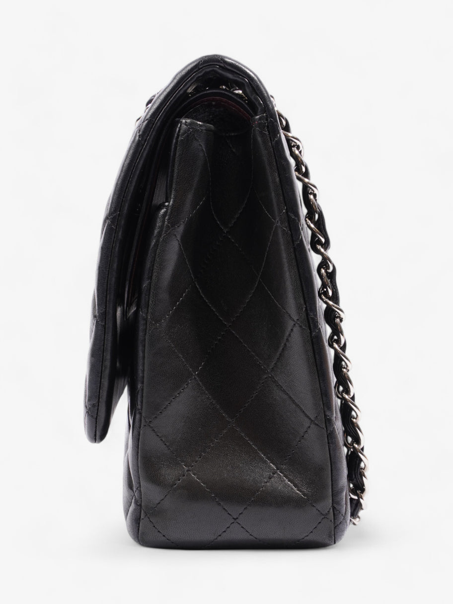 Chanel Classic Double Flap Black Lambskin Leather Maxi Image 3